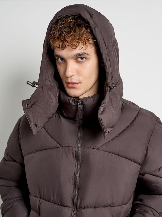 PADDED HOODED PUFFY JACKET