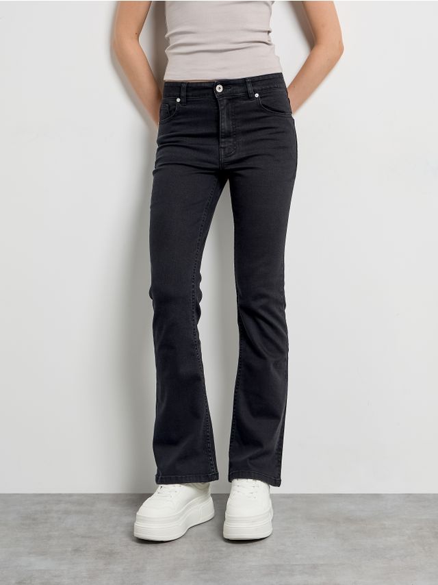 STRETCH SKINNY FLARE JEANS