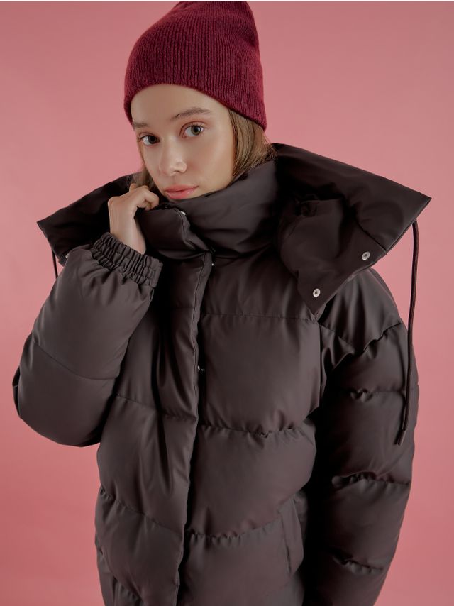 COATED TECHNIC PADDED PUFFY JACKET