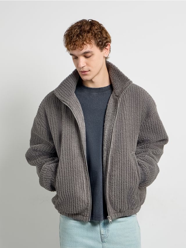 SOFT CORDUROY ZIPPER JACKET