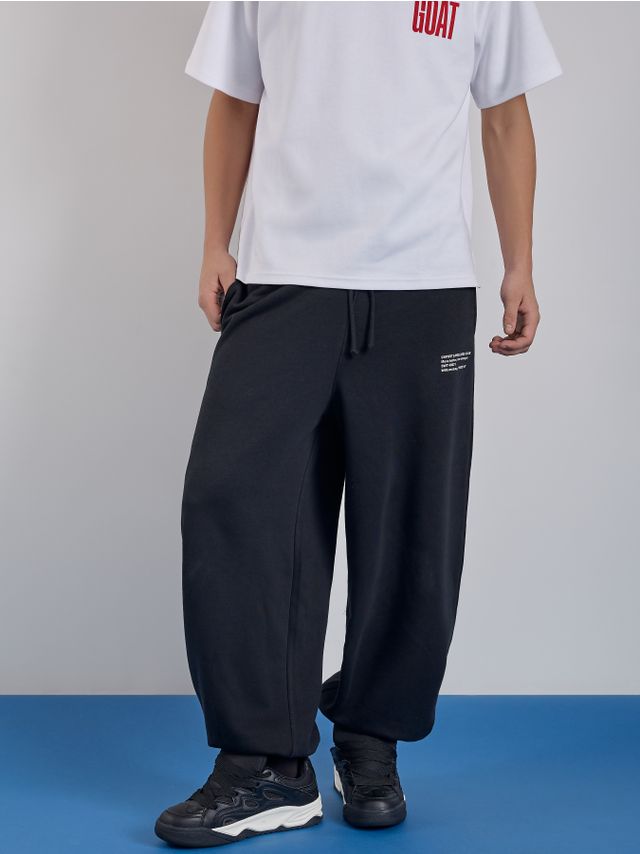 BAGGY JOGGER TROUSERS WITH PRINT