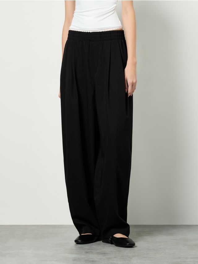 TAILORING TROUSERS WITH ELASTIC ON WAIST