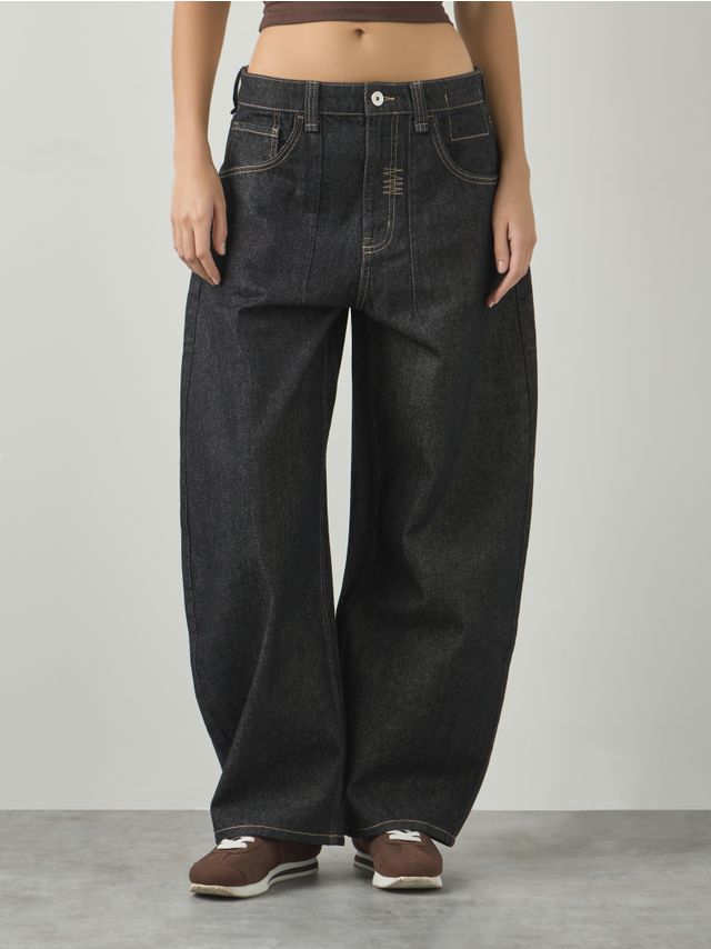 RAW BARREL DENIM TROUSERS