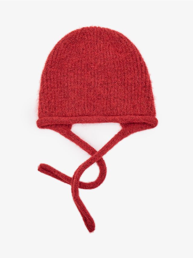 WOOL ADDED BONNET STYLE HAT