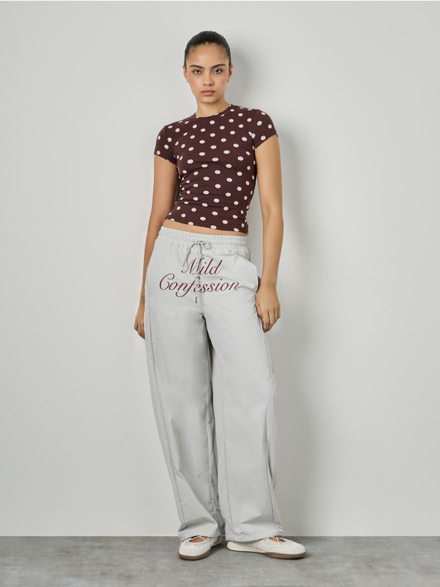NYLON PRINTED TROUSERS
