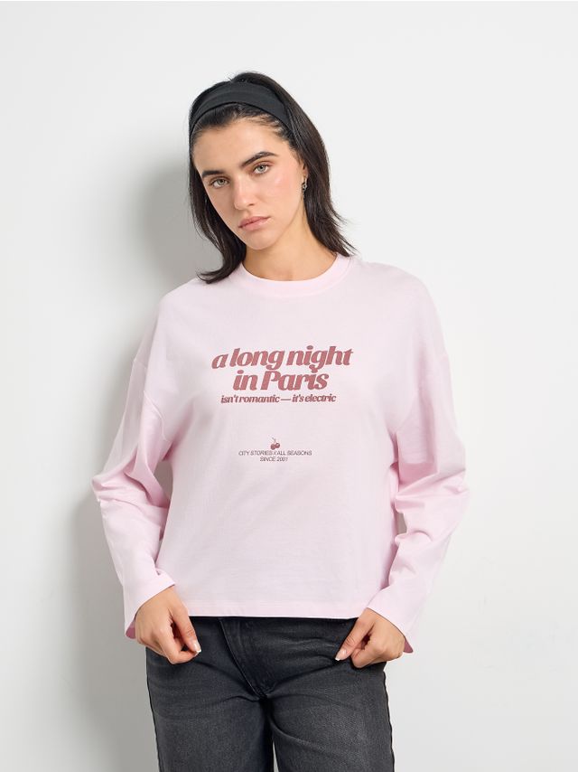 CROPPED PRINTED LONGSLEEVE