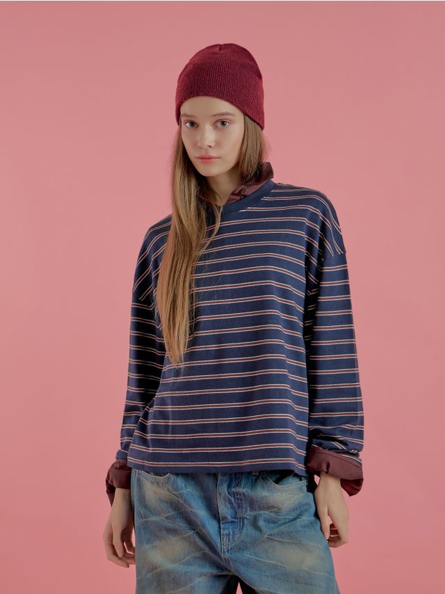 INTERLOCK STRIPED LONGSLEEVE