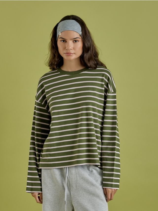 INTERLOCK STRIPED LONGSLEEVE