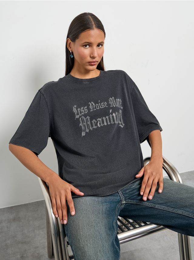 STRASS PRINTED T-SHIRT