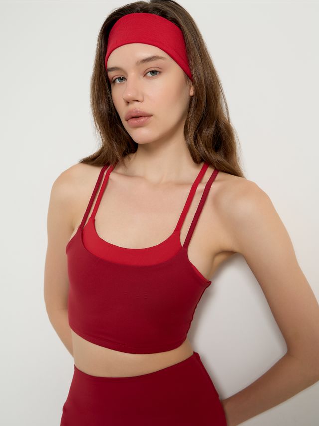 DOUBLE LAYER SPORTY TOP