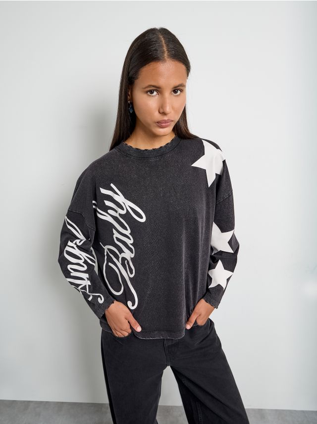 WASHED PRINTED LONGSLEEVE