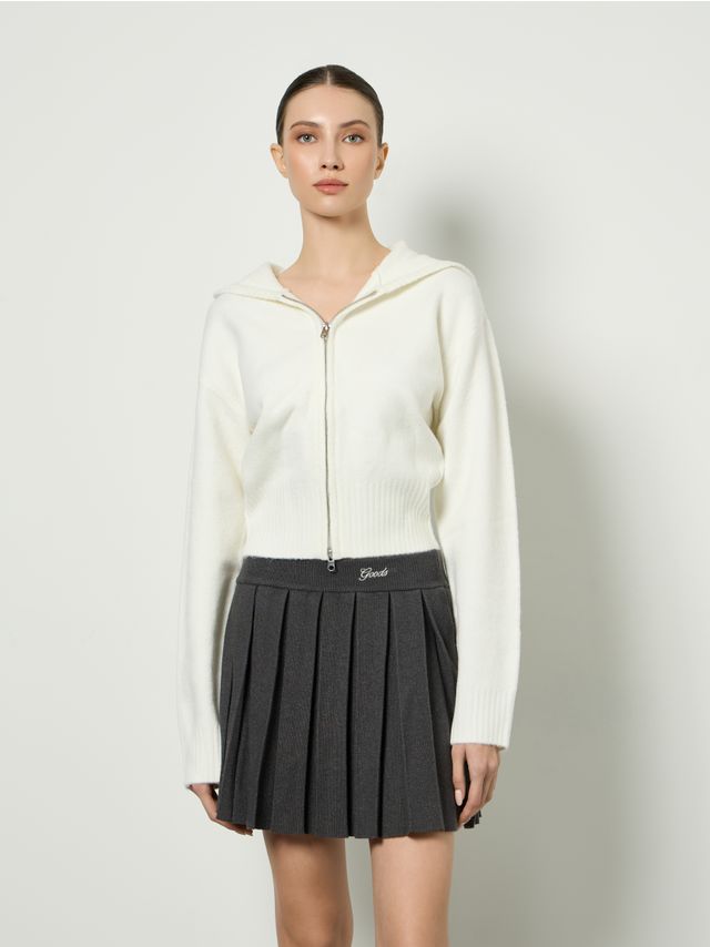 KNIT PANETTONE  ZIP-HOODIE CARDIGANE