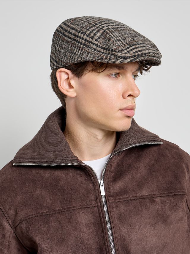 CHECKED BUCKET HAT