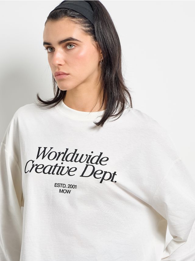 CROPPED PRINTED LONGSLEEVE