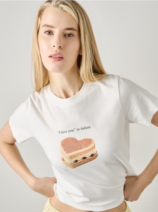 SHORT PRINTED TEE