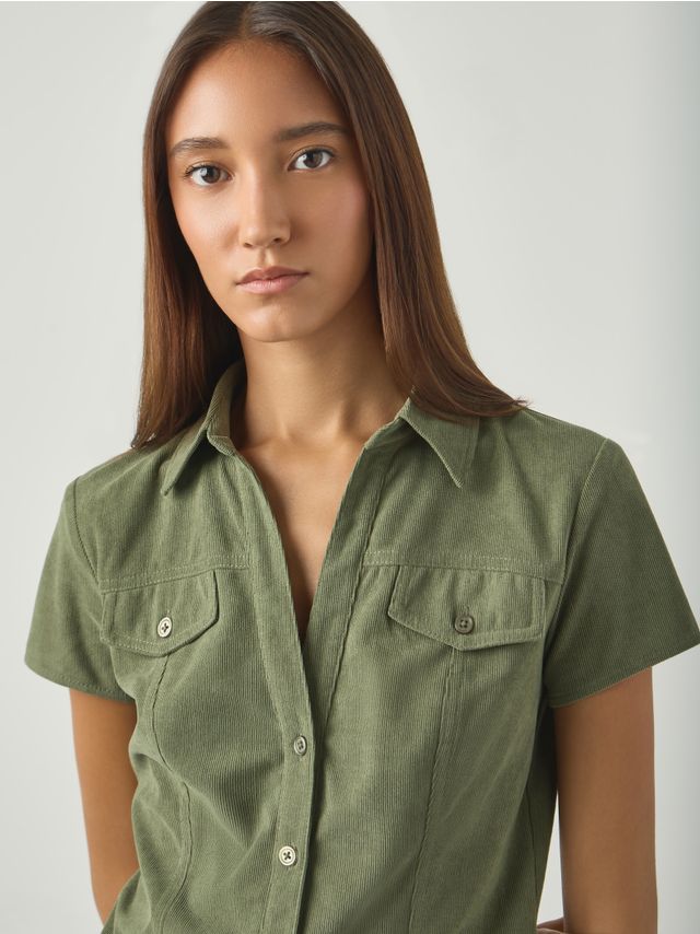 MICROCORD SHORT SLEEVE SHIRT