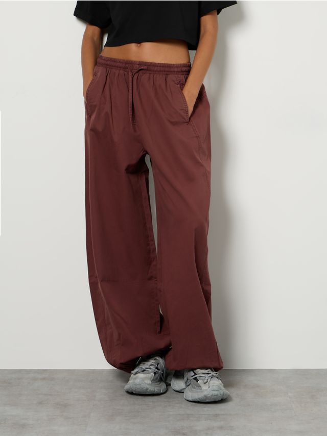 WASHED COTTON SAROUEL TROUSERS
