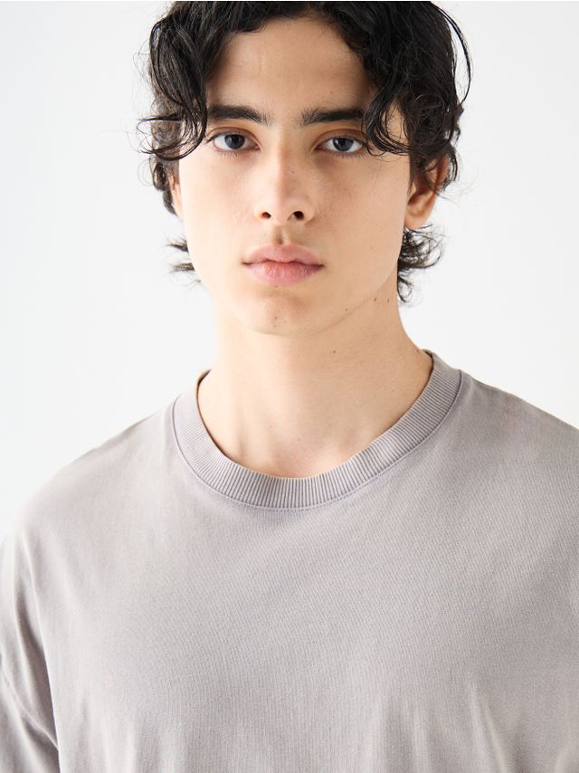 WASHED SHORT SLEEVE OVERSIZE T-SHIRT
