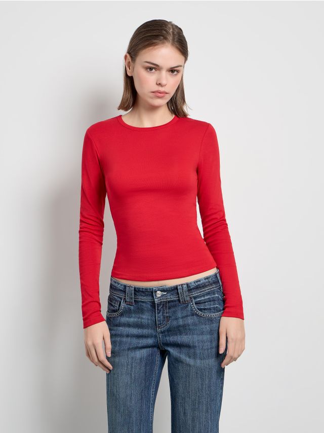 ROUND NECK LONGER LENGTH LONGSLEEVE