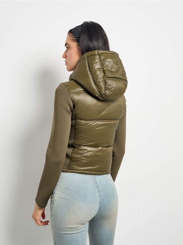 PADDED JACKET WITH SCUBA SLEEVES
