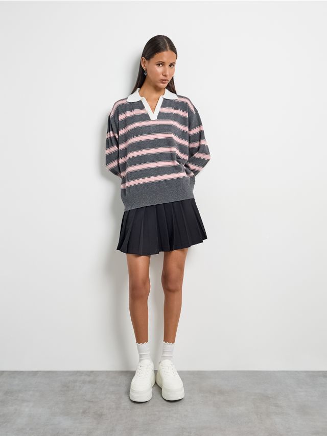 TAILORING PLEATED MINI SKIRT