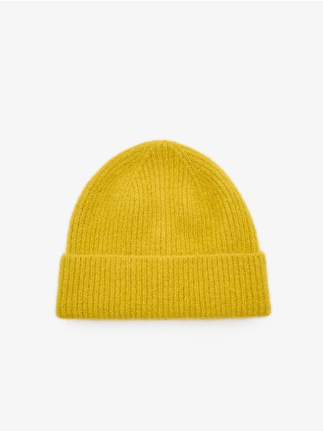 KNITTED WOOL ADDED BEANIE