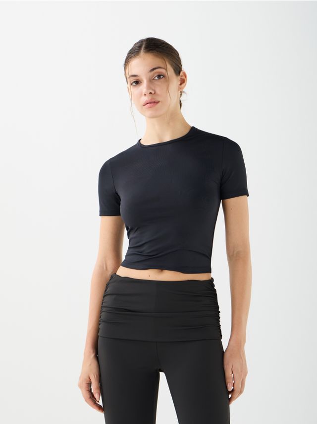 SHORT SLEEVED POLYAMIDE NICO TOP