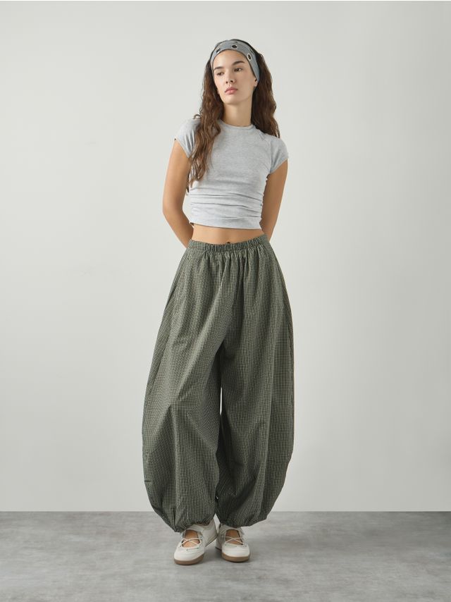 SAROUEL CHECKED TROUSERS