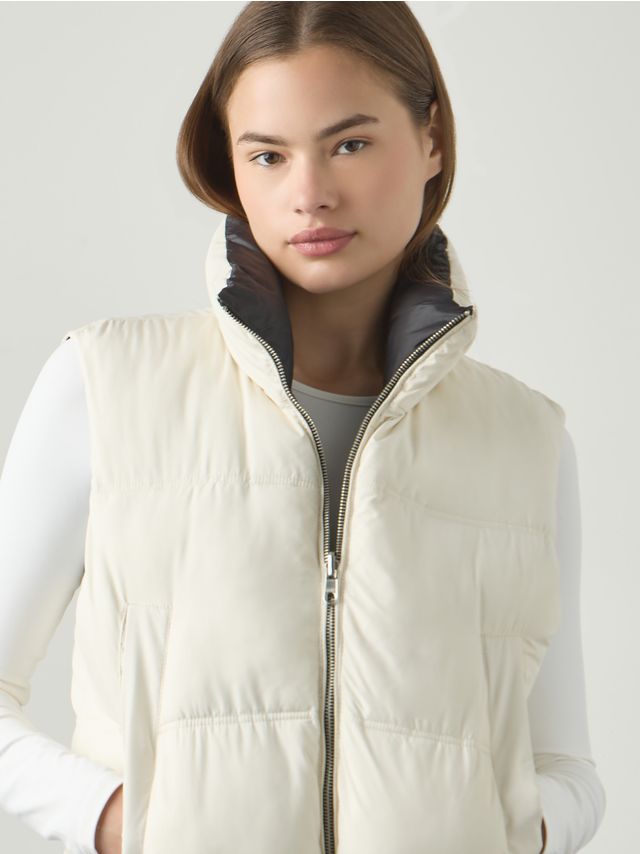 REVERSIBLE SHINY WAISTCOAT