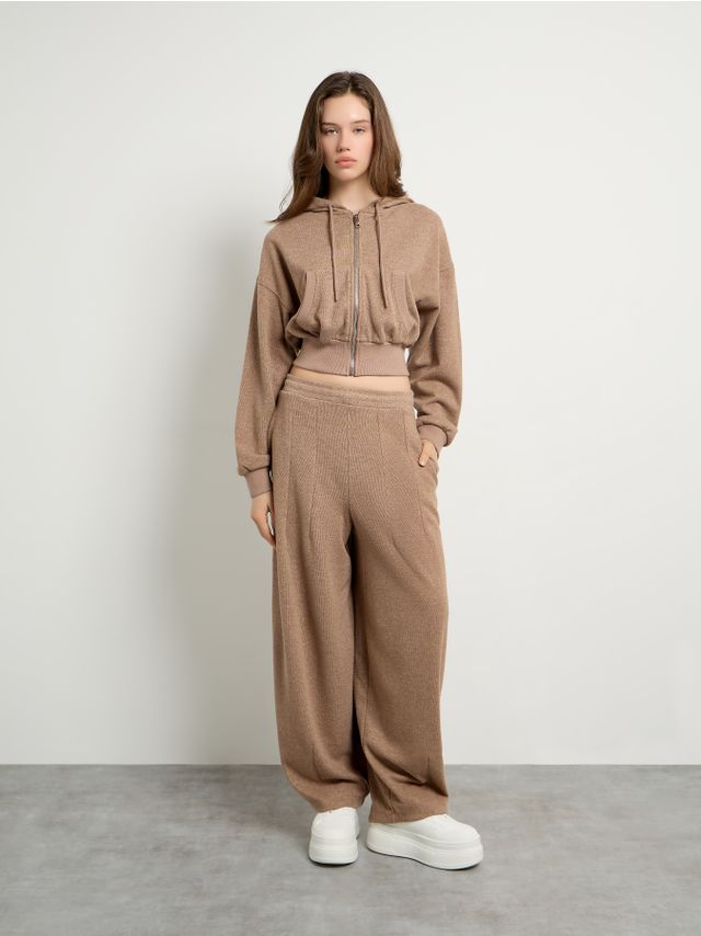 WARM SOFT BARREL TROUSERS