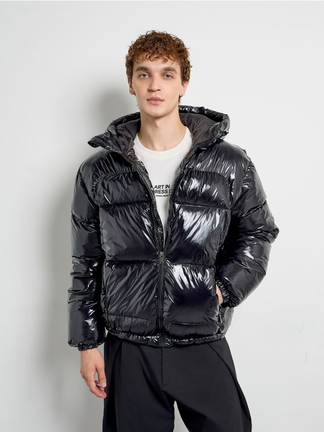 SHINY PADDED PUFFY JACKET