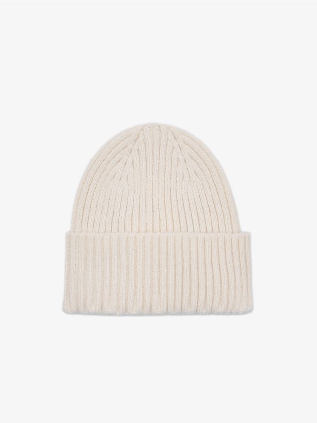 RIB-KNIT BEANIE