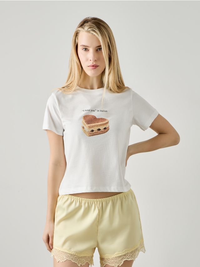 SHORT PRINTED TEE