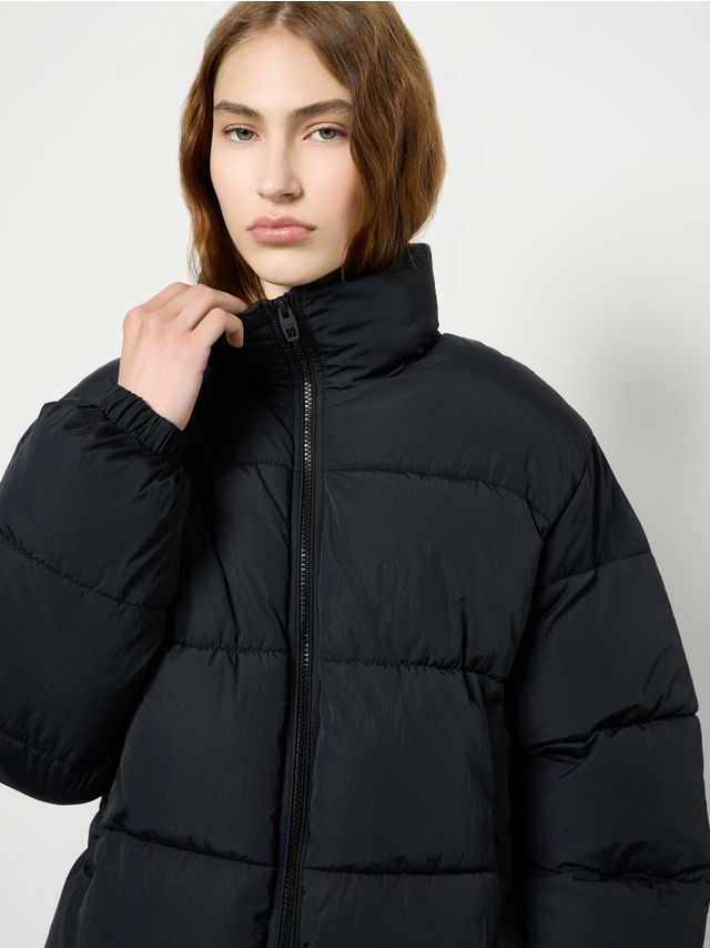 PUFFER JACKET WITH FUNNEL NECK