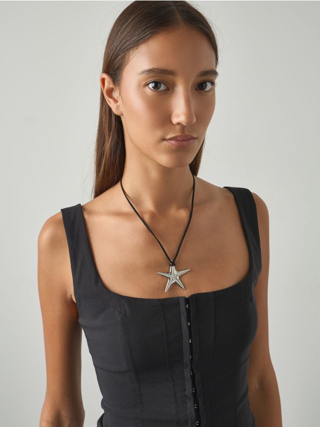 NECKLACE-CORD WITH SEA STAR PENDANT