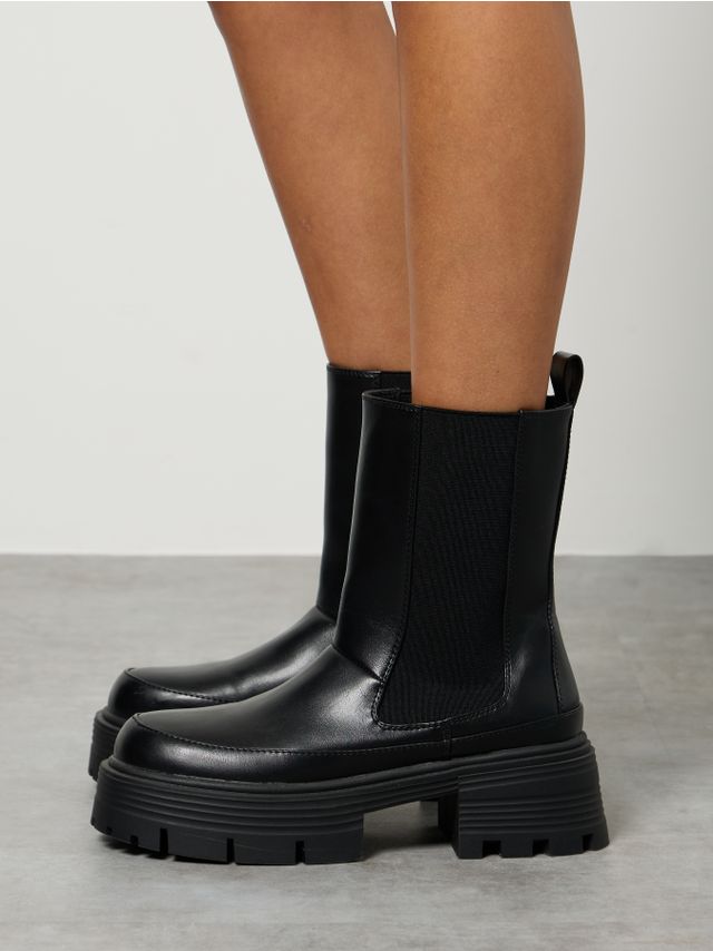 PLATFORM ANKLE BOOTS