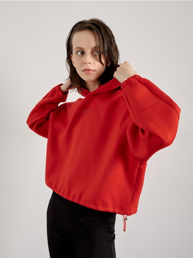 CROPPED TECHNICAL HOODIE