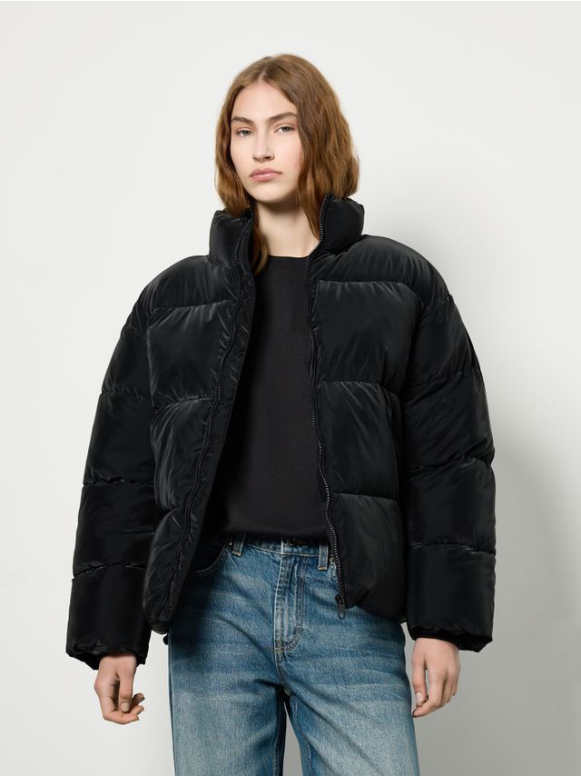 SHEEN TEXTURED PUFFA JACKET
