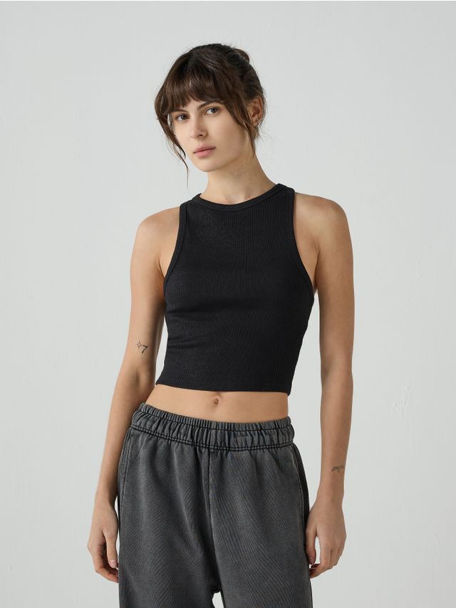 RIBBED TANK TOP
