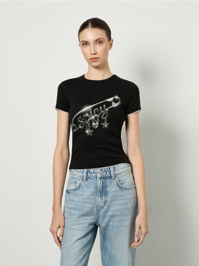 SHORT SLEEVE TEE WITH PRINT