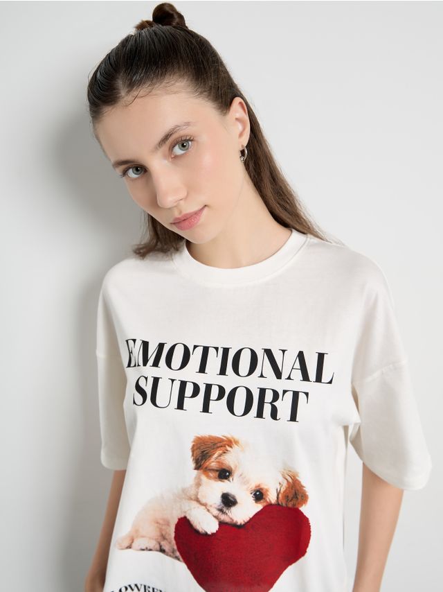 ROUND NECK PRINTED TEE