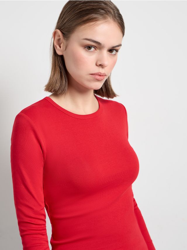ROUND NECK LONGER LENGTH LONGSLEEVE