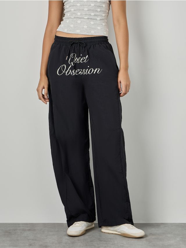NYLON PRINTED TROUSERS