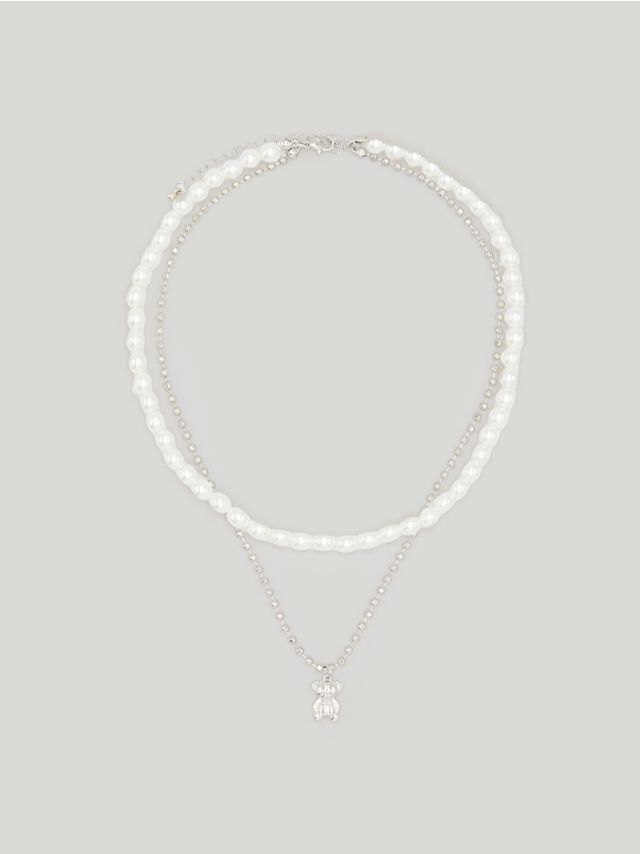 PEARL AND CHAIN NECKLACE