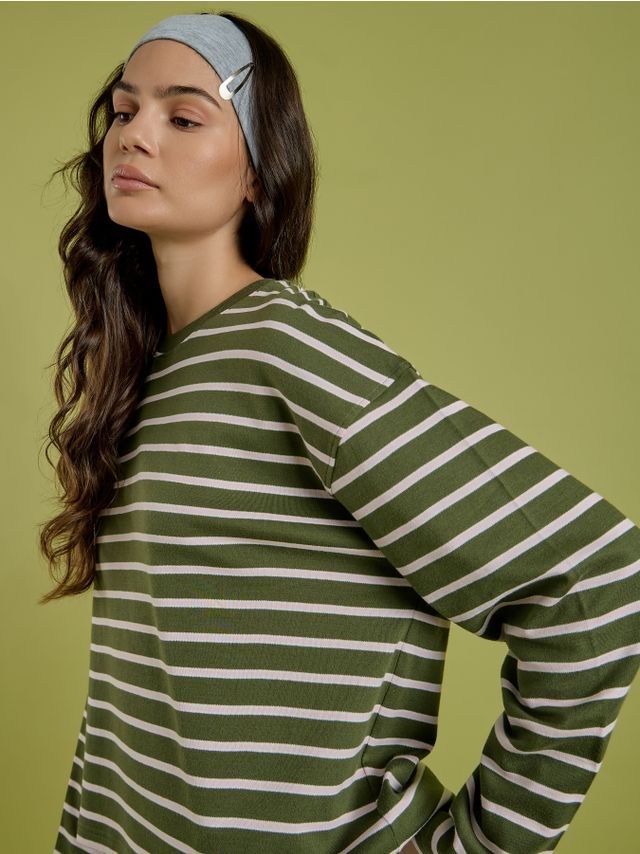 INTERLOCK STRIPED LONGSLEEVE