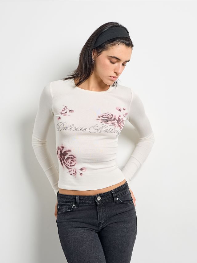 ROUND NECK LONGSLEEVE WITH PRINT