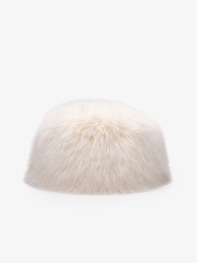 FAUX FUR PILLBOX HAT