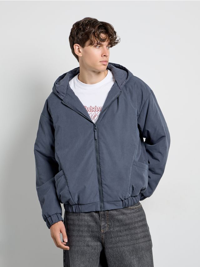 PEACHED HOODED JACKET