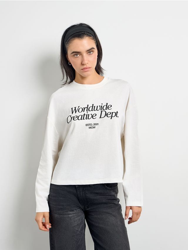 CROPPED PRINTED LONGSLEEVE