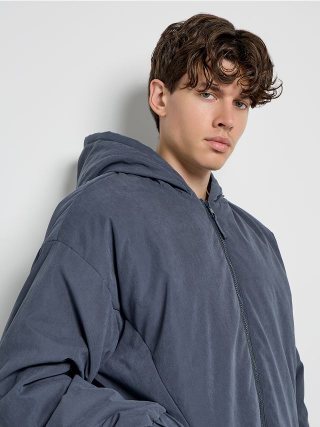 PEACHED HOODED JACKET